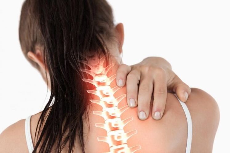 Neck pain is a symptom of osteochondrosis of the cervical spine