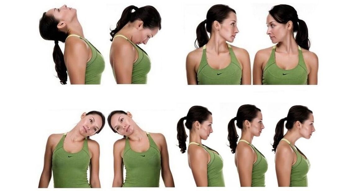 exercises for the neck with osteochondrosis example 1