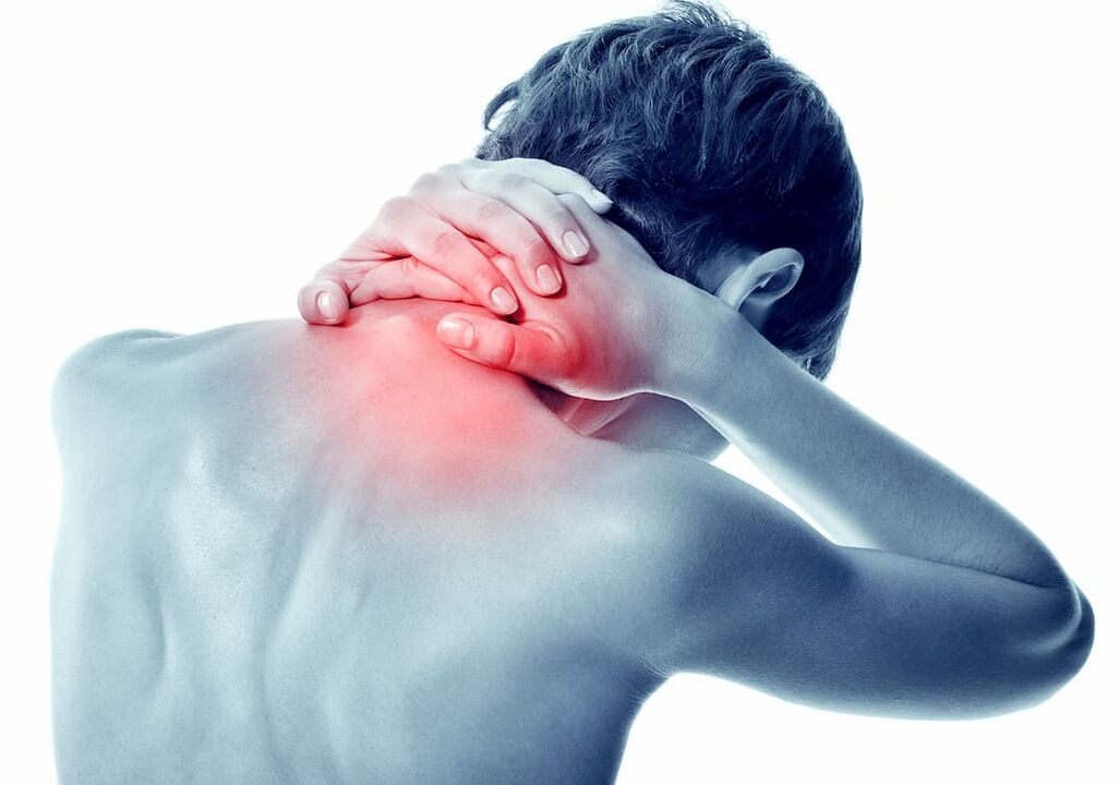 Cervical osteochondrosis on a man